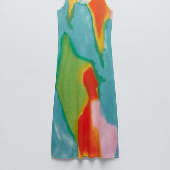 Zara limited edition fun midi dress you cannot miss - Picture 5 of 7